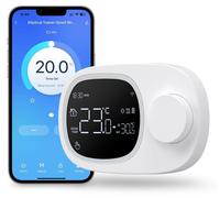 Thermostat d'ambiance sans fil pour chaudière à gaz, compatible chauffage/climatisation, à fixer au mur, fonctionnant sur batterie