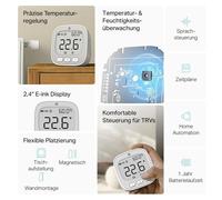 Thermostat d'ambiance TP-Link, Thermostat numérique, Room, WLAN, 922 MHz, Blanc, Boutons