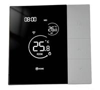 Thermostat d'ambiance Wifi programmable pour chauffage hydraulique, pour régulateur de température intelligent compatible avec l'application Tuya For Smart Life, étui ABS noir (1)