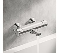 Thermostat de bain HANSAMICRA 58162171 en Hansa , raccords en S, saillie 159 mm, chromé