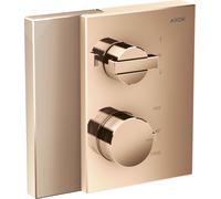 Thermostat de bord AXOR de taille manuelle, dissimulé, avec vanne d'arrêt et de commutation, taillé en diamant, 46761300