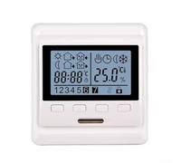 Thermostat de chauffage au sol, contrôleur de chauffage électrique programmable hebdomadaire 16 A double contrôle de température pour la maison