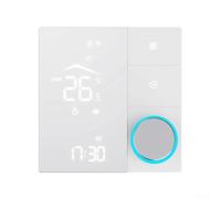 Thermostat de chauffage au sol WiFi avec minuterie intelligente et verrouillage enfant pour chaudière et contrôle du chauffage radiant via application mobile (16A-blanc)