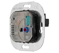 Thermostat de chauffage, mécanique, plage de température de +5 à +45 °C, à encastrer, couleur argent