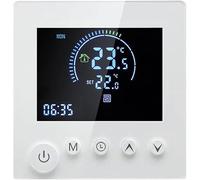 Thermostat de Chauffage par Le Sol, Thermostat de Chauffage, Thermostat D'ambiance Numérique Intelligent, Thermostat Mural, écran LCD Programmable, Bouton Tactile (Wasserheizung)