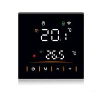 Thermostat de chauffage WiFi programmable compatible avec les chaudières à gaz et les systèmes de sol, télécommande intelligente pour application Tuya, activation vocale, écran LCD, 86 x 86 mm