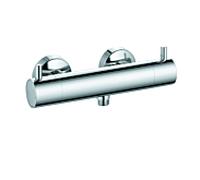 thermostat de douche Kludi Bozz exposé, chromé, à sécurité intrinsèque
