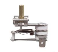 Thermostat de four - Contrôleur de température - 10 A - 16 A - Capteur métallique réglable à 270 degrés - Pièce de rechange pour réparation de cuisinière électrique - Ton argenté (10 A)