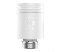 Thermostat de radiateur WiFi intelligent avec contrôle par application, compatible avec Tuya et ALEXA, minuterie programmable, fonctionnement silencieux, longue durée de vie de la batterie pour