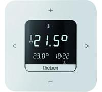 Thermostat d'horloge numérique Theben, programme hebdomadaire, version secteur, utilisation via application possible, 1 pièce.