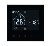 Thermostat d'intérieur numérique 86 mm pour chauffage au sol en acrylique tactile Thermostat 0-95 °C Régulateur de chauffage électrique précis 16 A pour montage mural Thermostat à base d'eau 3 A pour