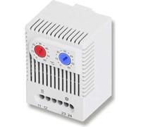 Thermostat double, série : ZR 011, dimensions L/l/H 67,0 mm x 50,0 mm x 46,0 mm Plage de réglage 0 °C à 60 °C, 250 V CA Snap-In