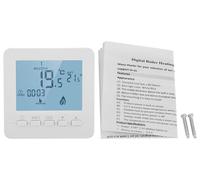 Thermostat électronique - Affichage LCD numérique - Facile à installer - Blanc - Régulateur de température intelligent - Convient pour le chauffage et...