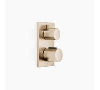 Thermostat encastré Dornbracht avec réglage de débit à deux voies, kit de montage final, 36426670-46, Couleur: Champagne brossé