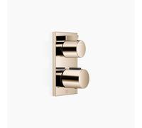 Thermostat encastré Dornbracht avec réglage de débit à deux voies, kit de montage final, 36426670-47, Couleur: Champagne