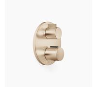 Thermostat encastré Dornbracht avec réglage de débit à deux voies, plaques de recouvrement 150mm, 36426970-46, Couleur: Champagne brossé