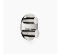 Thermostat encastré Dornbracht avec réglage de débit à deux voies, plaques de recouvrement 150mm, 36426970-08, Couleur: platine