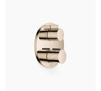 Thermostat encastré Dornbracht avec réglage de débit à deux voies, plaques de recouvrement 150mm, 36426970-47, Couleur: Champagne