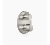 Thermostat encastré Dornbracht avec réglage de débit à deux voies, plaques de recouvrement 150mm, 36426970-06, Couleur: Platine Mat