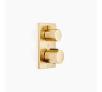 Thermostat encastré Dornbracht avec régulation de débit à trois voies, 36427670-28, Couleur: Laiton brossé