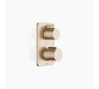 Thermostat encastré LISSÉ de Dornbracht avec régulation de débit à trois voies, 36427845-27, Couleur: Light Gold brossé