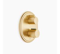 Thermostat encastré MADISON de Dornbracht avec régulation de débit à sens unique, 36425977-28, Couleur: Laiton brossé