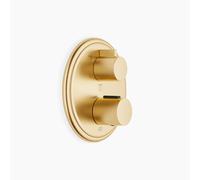 Thermostat encastré MADISON de Dornbracht avec régulation de débit à trois voies, 36427977-28, Couleur: Laiton brossé