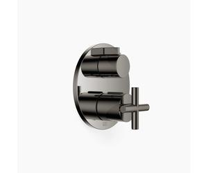 Thermostat encastré TARA de Dornbracht avec réglage de débit à sens unique, 36425892-19, Couleur: Chrome foncé
