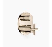 Thermostat encastré TARA de Dornbracht avec régulation de débit à deux voies, 36426892-47, Couleur: Champagne