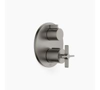 Thermostat encastré VAIA de Dornbracht avec réglage de débit à sens unique, 36425809-99, Couleur: foncé Platine mat