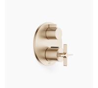 Thermostat encastré VAIA de Dornbracht avec régulation de débit à deux voies, 36426809-46, Couleur: Champagne brossé