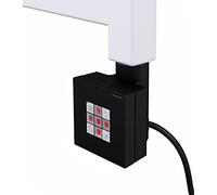 Thermostat et Élément Chauffant 1000W Sèche-Serviette Électrique, Noir | Résistance Électrique Radiateur, Programmateur Sèche-Serviette