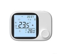 Thermostat Fil PC ABS Contrôle Température pour précis Thermostat | Micro-ordinateur intégré, ajustement automatique, confort optimal, économie d'énergie maximale, compatible Tuya