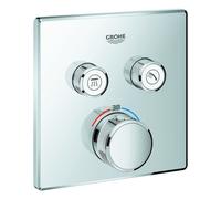 Thermostat Grohe Grohtherm SmartControl avec deux vannes d'arrêt, 29124000, Couleur: chrome