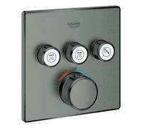 Thermostat Grohe Grohtherm SmartControl avec trois vannes d'arrêt, 29126AL0, Couleur: graphite dur brossé