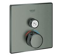 Thermostat Grohe Grohtherm SmartControl avec une vanne d'arrêt, 29123AL0, Couleur: graphite dur brossé