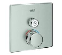 Thermostat Grohe Grohtherm SmartControl avec une vanne d'arrêt, 29123DC0, Couleur: acier super