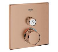 Thermostat Grohe Grohtherm SmartControl avec une vanne d'arrêt, 29123DL0, Couleur: coucher de soleil chaud brossé
