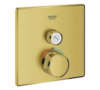 Thermostat Grohe Grohtherm SmartControl avec une vanne d'arrêt, 29123GN0, Couleur: lever de soleil frais brossé