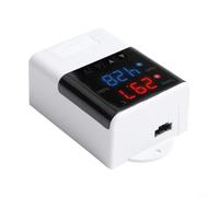 Thermostat Hygromètre Numérique Précision 0.3°C Plage -20 à 60°C | Gestion simultanée pour chauffage et refroidissement, maintien conditions optimales toute l'année, pour idéal maison