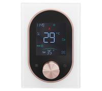 Thermostat intelligent à affichage couleur, écran LCD, commandes programmables par boutons, écran tactile, chauffage électrique avec application mobile pour la maison, l'hôtel, le bureau, courant alte