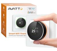 Thermostat intelligent, avec bouton rotatif, Wi-Fi, pour chauffage au sol, modèle numérique