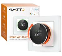 Thermostat intelligent avec molette, compatible WiFi, pour chauffage au sol, compatible Alexa/Google
