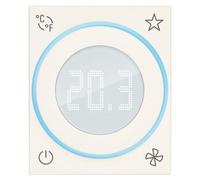 Thermostat intelligent avec molette de réglage, Bluetooth 5.0, couleur blanche