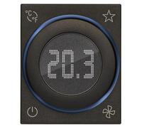 Thermostat intelligent avec molette de réglage, longueur du câble : 2 mètres, Bluetooth 5.0, compatible IoT, tension : 100-240 V, couleur : noir
