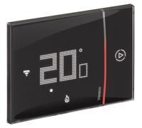 Thermostat intelligent BTICINO, interface Wi-Fi intégrée, couleur : noir, 1 pièce.