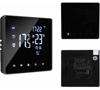 Thermostat intelligent, écran tactile LCD,programmable hebdomadaire, noir WIFI