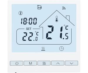 Thermostat intelligent mural Beok Tuya Wi-FiAlexa, Google TOL47WIFI-WPB