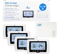 Thermostat intelligent PNI CT440 sans fil, avec WiFi, contrôle de 4 zones via Internet