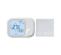 Thermostat intelligent pour application Tuya, contrôleur de température sans fil RF433, écran tactile, compatible avec Alexa, rechargeable par USB, faible consommation (sans Wi-Fi)